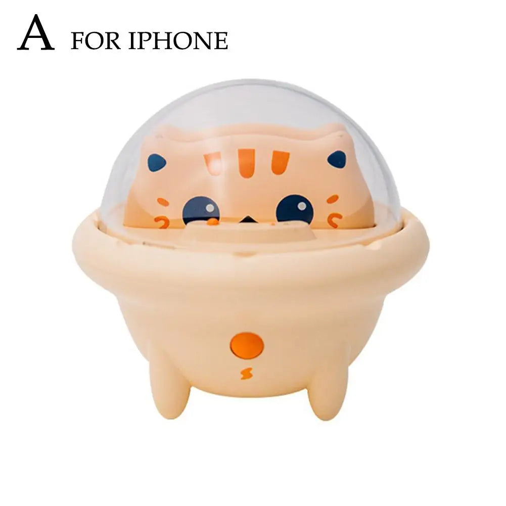 Cute Cat Mini Power Bank with LED Night Light