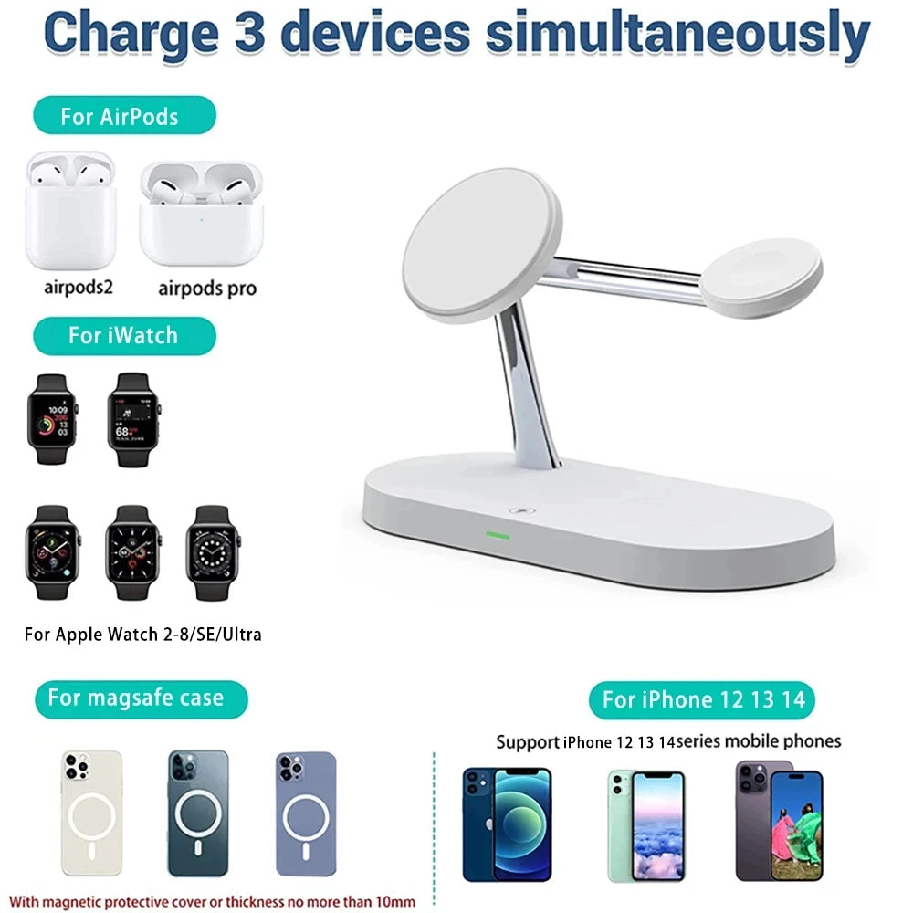 5-in-1 Magnetic Wireless Charger Stand