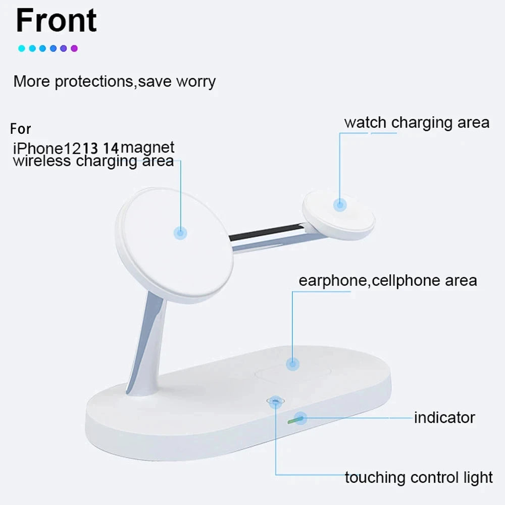 5-in-1 Magnetic Wireless Charger Stand