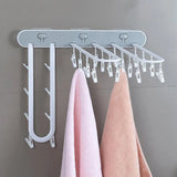 Space-Saving Multi-Clip Drying Rack