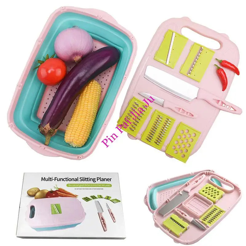 FlexiSlice 9-in-1 Cutting Board Set