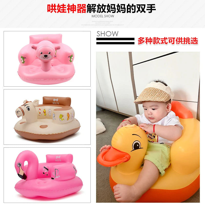 Versatile Baby Inflatable Sofa & Dining Chair Combo
