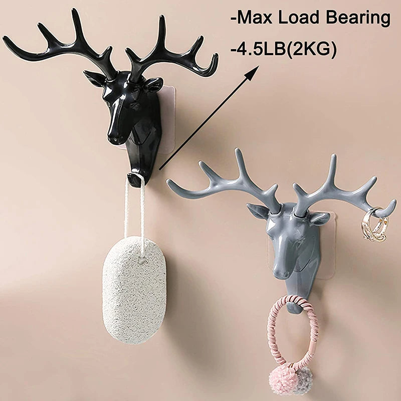 Rustic Deer Antlers Hooks