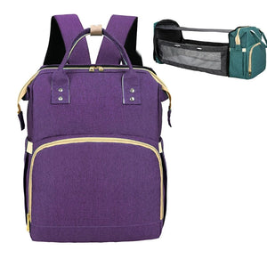 Portable Folding Crib Diaper Backpack