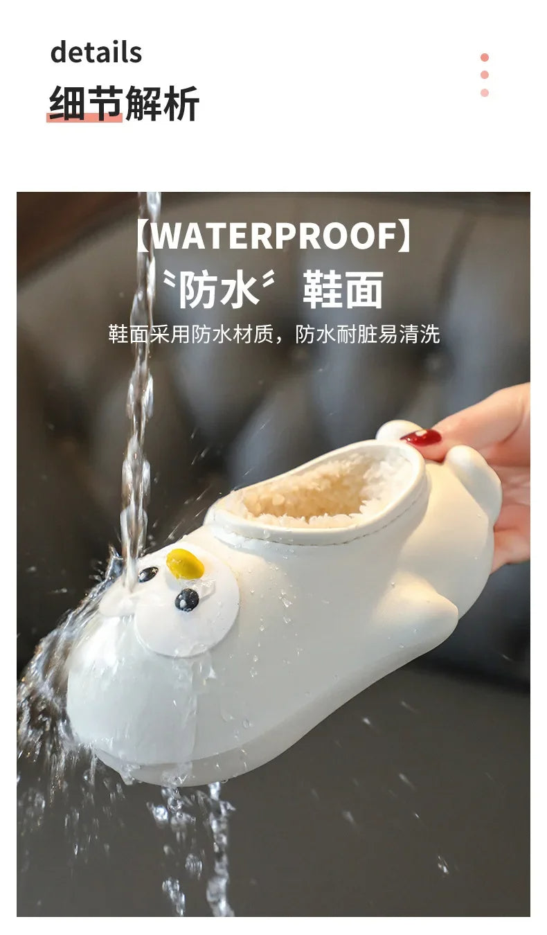 CozyCubs Parent-Child Cotton Slippers