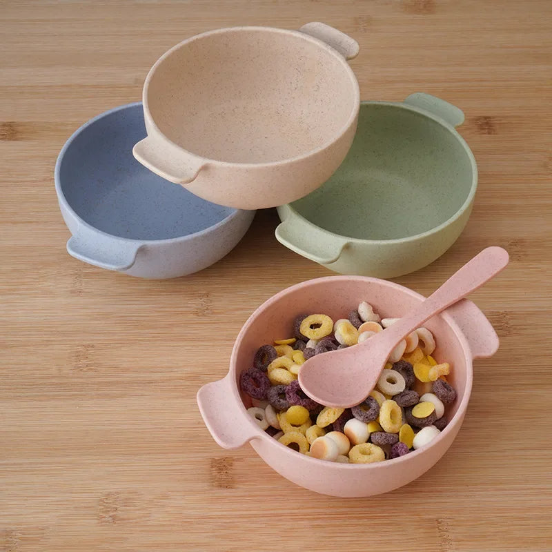 Children's Wheat Bowl & Spoon Set