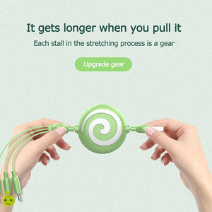 DANCINGFROG 3A 3-In-1 Fast Charging Cable