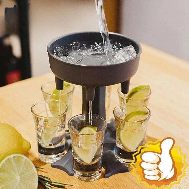 CheersKeeper Glass Beverage Dispenser Set