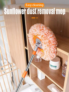 Adjustable Sunflower Chenille Dust Removal Clean Mop