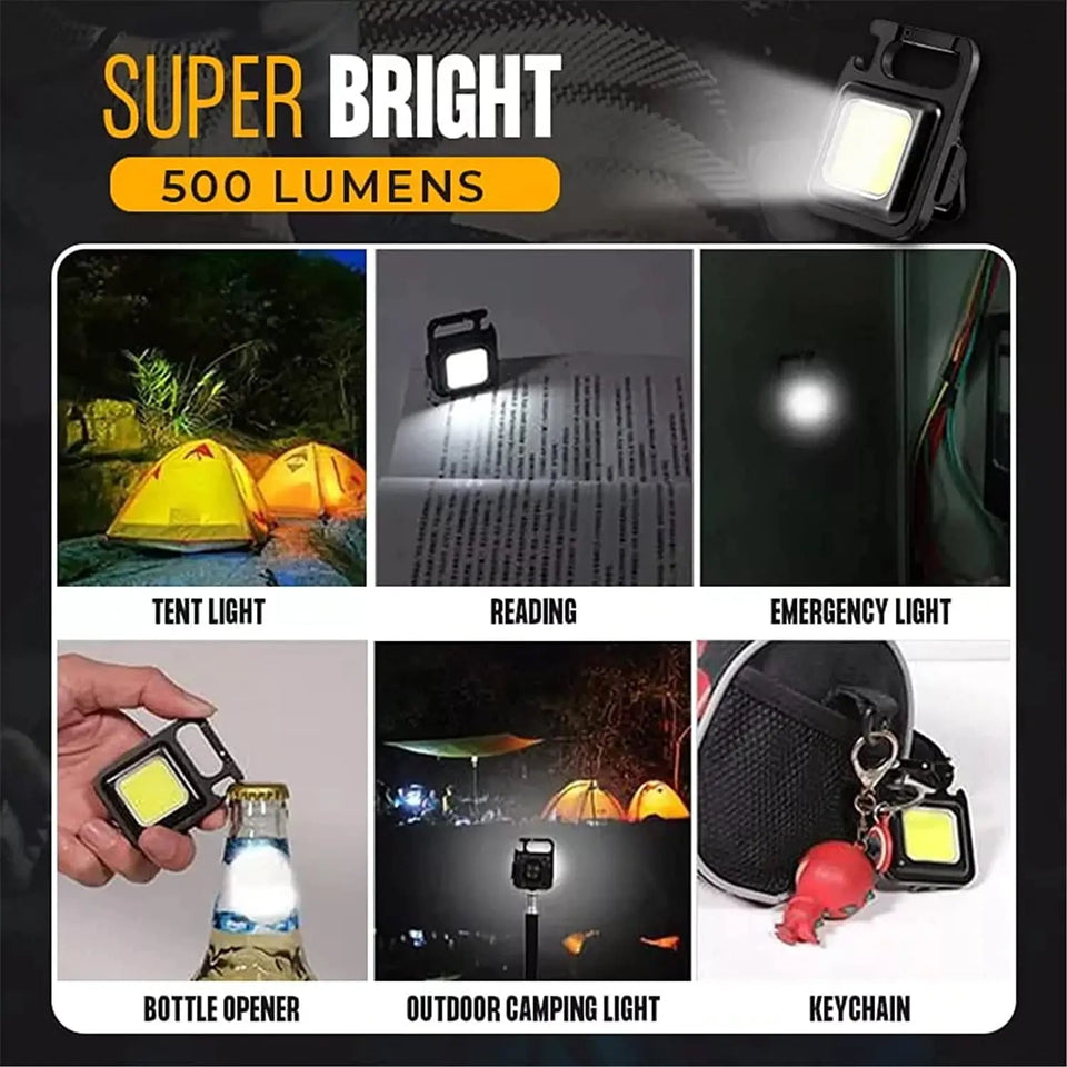 Compact Mini LED Flashlight Keychain