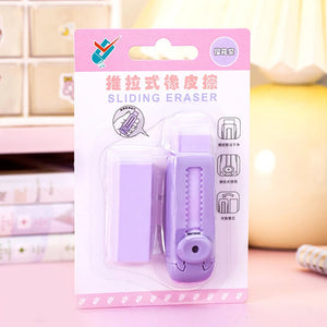 Macaron Push-Pull Pencil Eraser