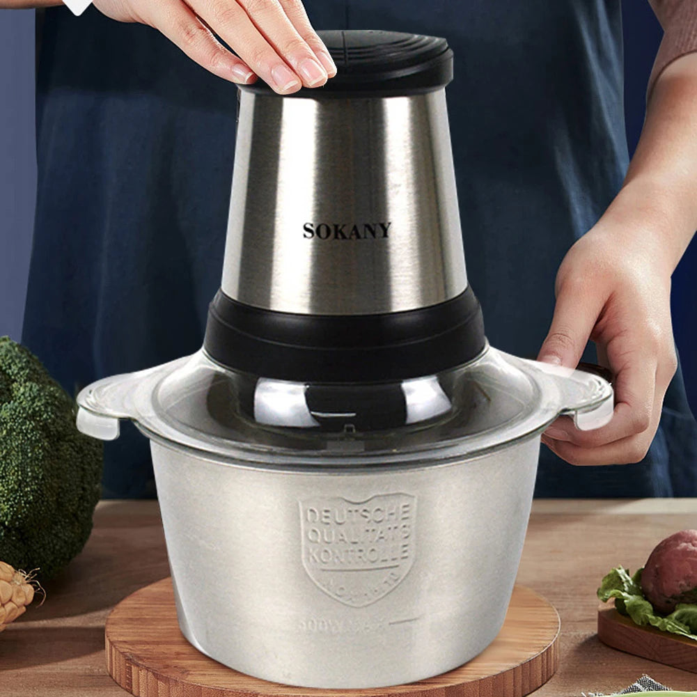 300W Electric Meat Grinder & Vegetable Chopper