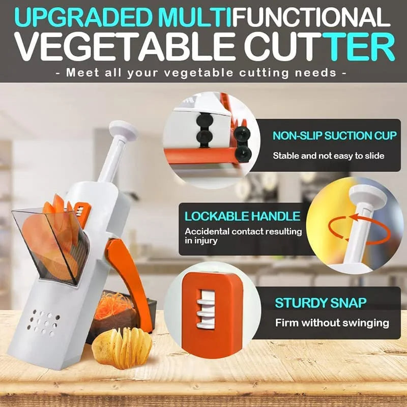 SliceMaster 3000: Adjustable Vegetable Cutter & Grater