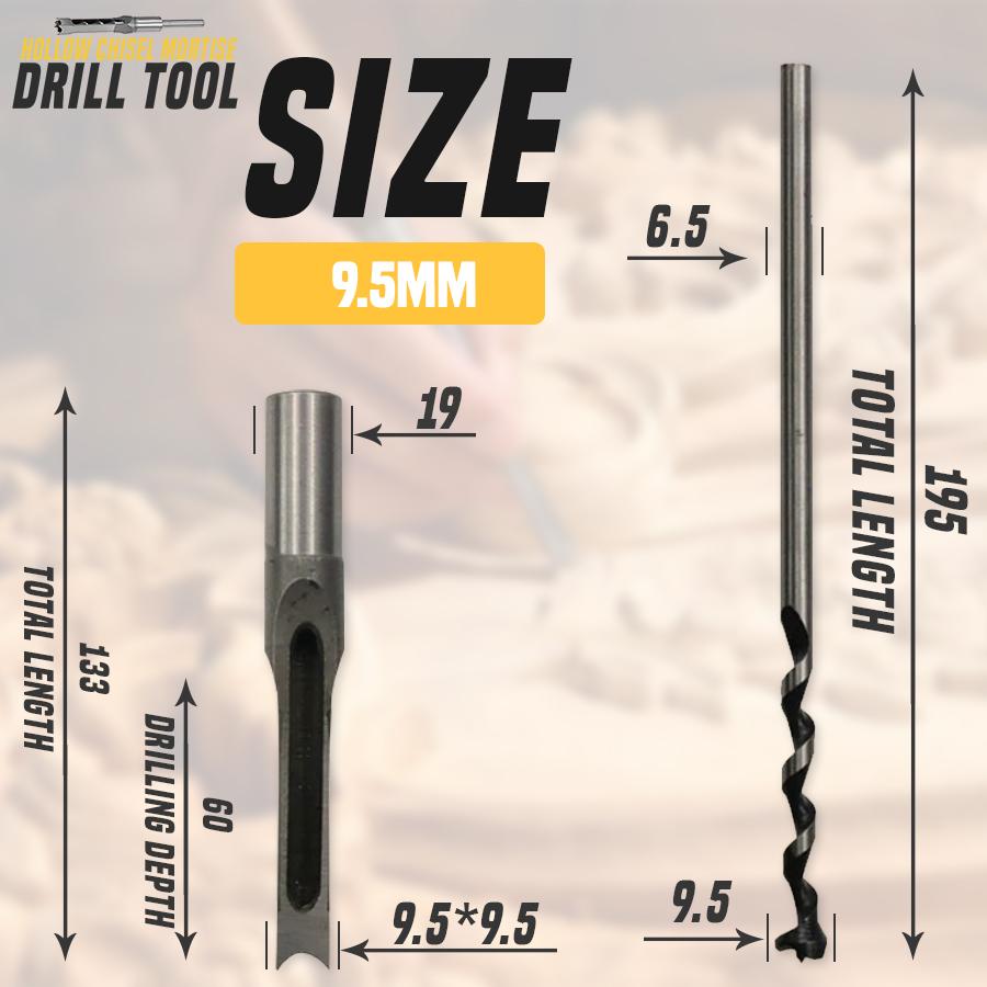 Hollow Chisel Mortise Drill Tool