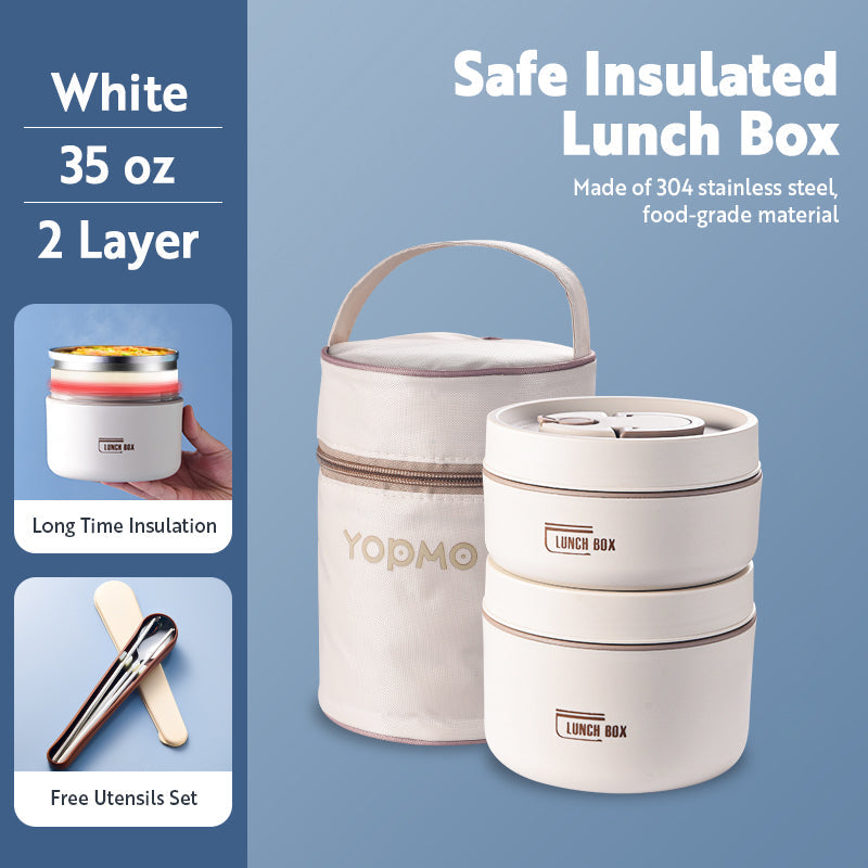 Portable Insulated Lunch Container Set