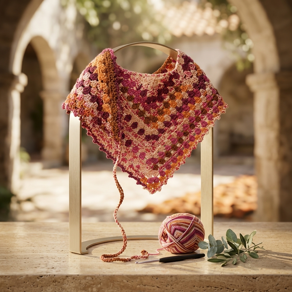 Easy Granny Stitch Adult Bandana