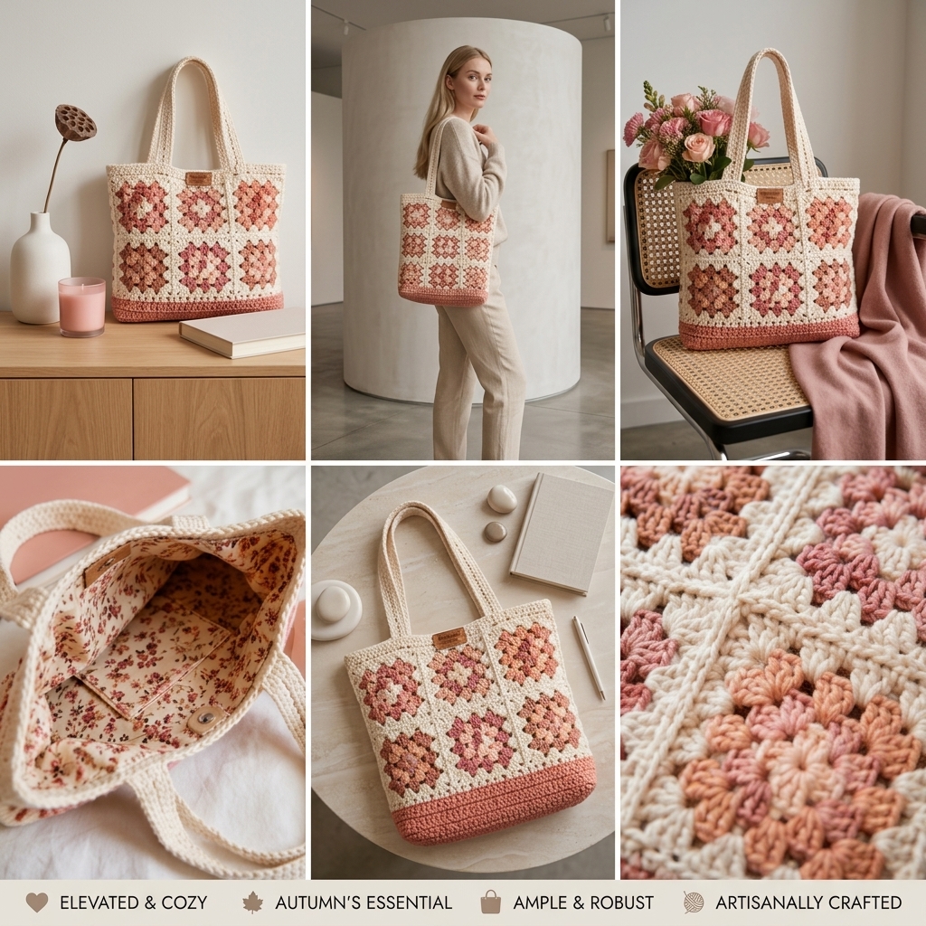 Crochet This Gorgeous Tote Bag Before Everyone Else Does