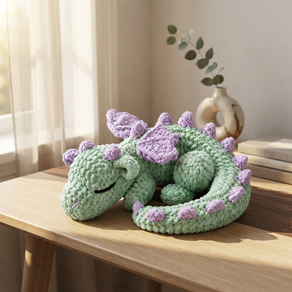 Charming Dragon Companion | Crochet Pattern PDF