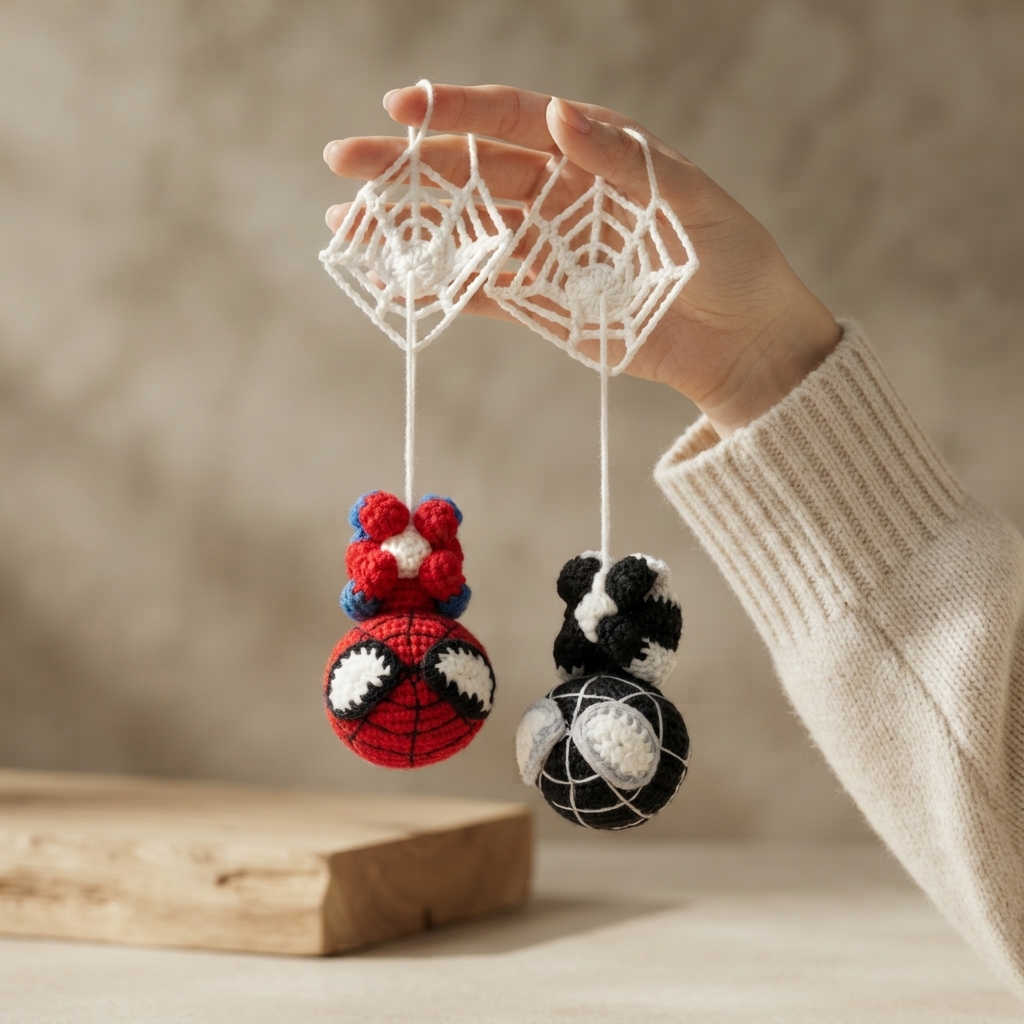 Cute Bag Charm Keyring | Amigurumi PDF Guide — Design 2