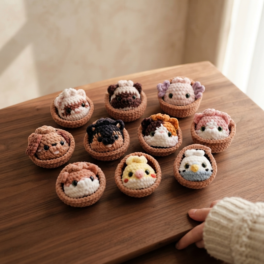 Delightful Keychain Mini | Amigurumi Keychain PDF — Design 4