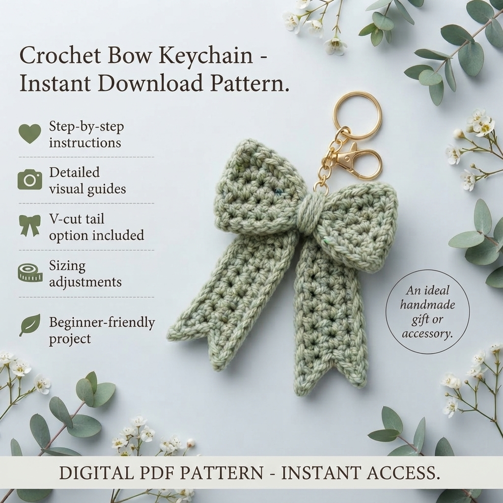 Pretty Keychain Charm | Handmade Crochet Pattern — Design 7