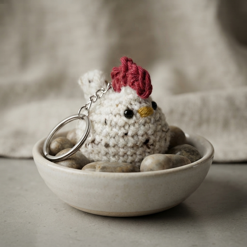 Tiny Keychain Charm | Crochet Pattern Download — Design 3