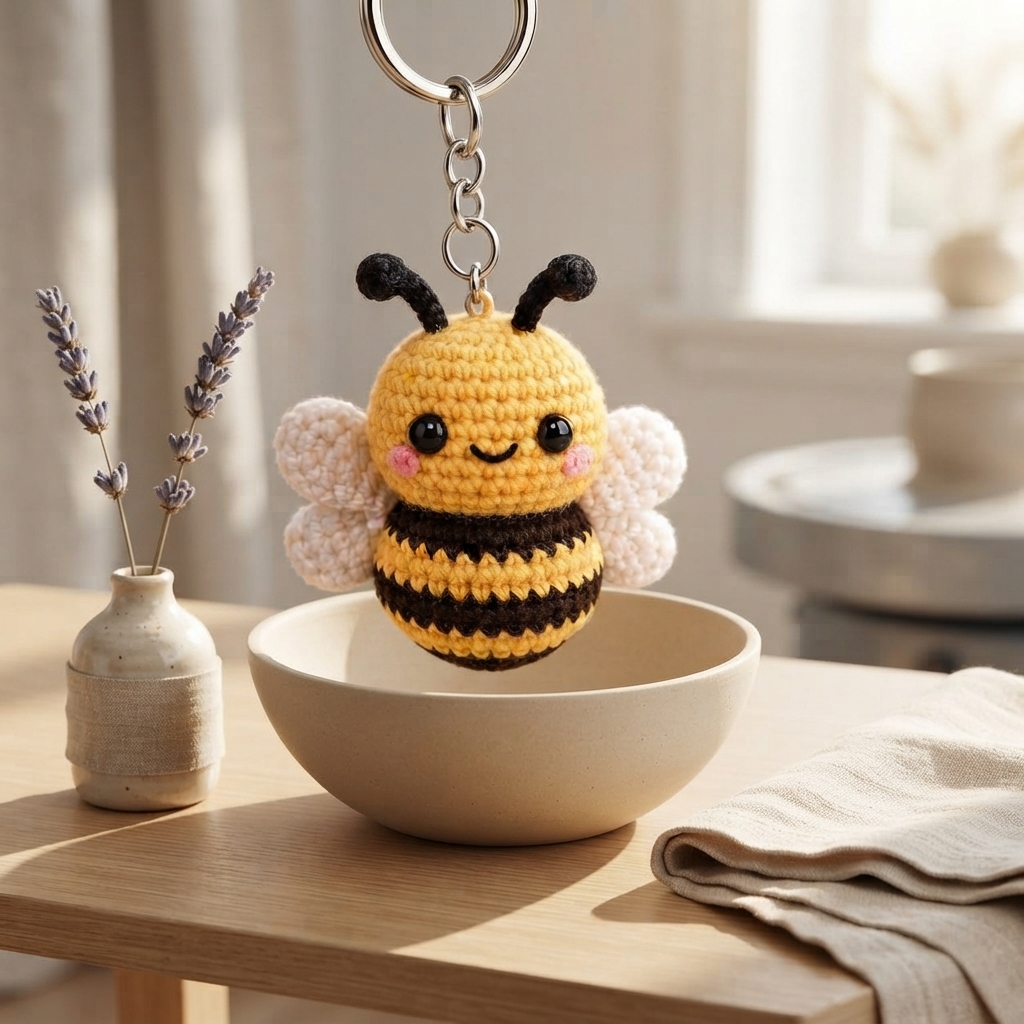 Pretty Keychain Charm | Handmade Crochet Pattern — Design 3