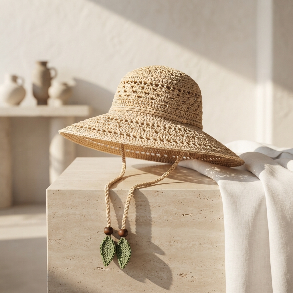The Sun Visor I Crocheted on Vacation Became My Best Souvenir